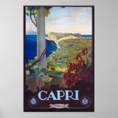 Capri  Italiaanse reisposter Poster (Voorkant)