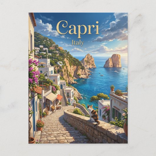 Capri Italië Briefkaart (Voorkant)