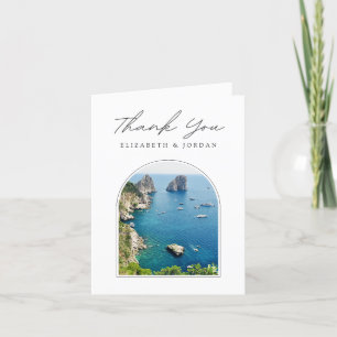 Capri Italië Foto Blanco Bedankkaart