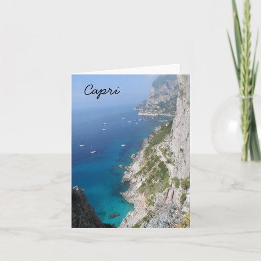Capri, Italië Kaart (Voorkant)