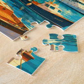 Capri Italië Marina Grande Haven Souvenir Legpuzzel (Zijkant)