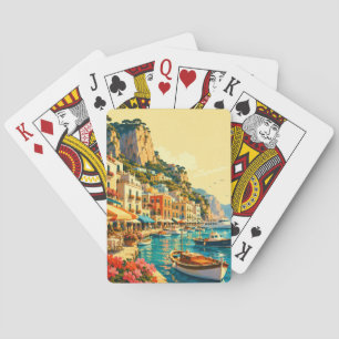 Capri Italië Marina Grande Haven Souvenir Pokerkaarten