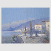 Capri Italië Ocean Flowers Tissue Paper Tissuepapier (Voorkant)