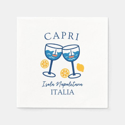Capri Italië Partij Servet (Voorkant)
