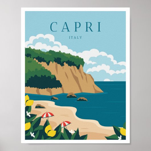 Capri Italië Poster (Voorkant)