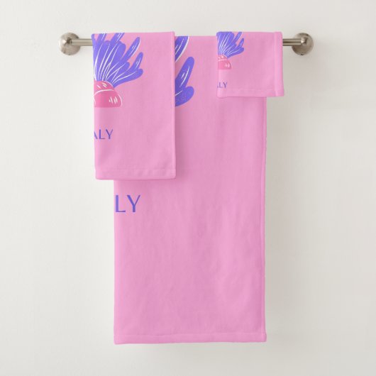 Capri, Italië, Preppy, Roze Bad Handdoek (Insitu)