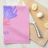 Capri, Italië, Preppy, Roze Theedoek (Quarter Fold)