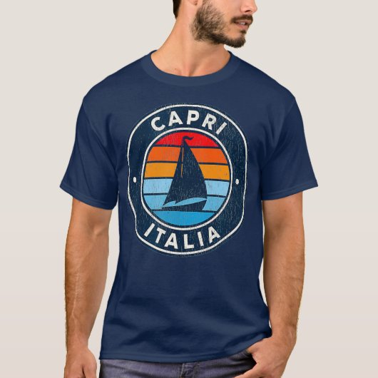 Capri Italië,  reddingsboot 70 jaar T-shirt (Voorkant)