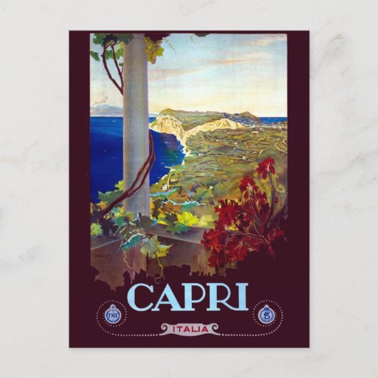  Capri Italië Reis Briefkaart (Voorkant)