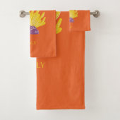 Capri, Italië, Reis, Preppy, Oranje Bad Handdoek (Insitu)