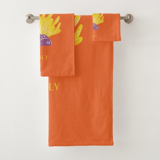 Capri, Italië, Reis, Preppy, Oranje Bad Handdoek (Insitu)