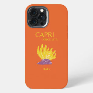 Capri, Italië, Reis, Preppy, Oranje iPhone 13 Pro Max Hoesje