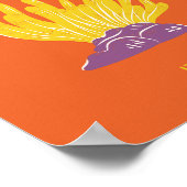 Capri, Italië, Reis, Preppy, Oranje Poster (Hoek)