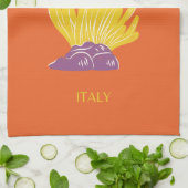 Capri, Italië, Reis, Preppy, Oranje Theedoek (Gevouwen)