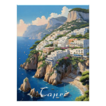 Capri Italië Reisposter
