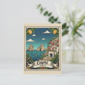 Capri Italië Reizen Briefkaart (Staand voorkant)
