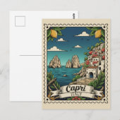 Capri Italië Reizen Briefkaart (Voorkant / Achterkant)