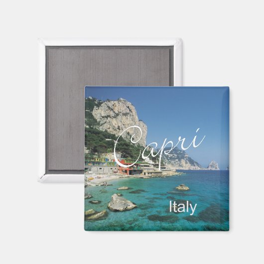 Capri Italië Reizen Foto Souvenir Koelkast Magnet (Voorkant / Achterkant)