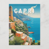 Capri Italië Reizen Kunst Vintage Briefkaart (Voorkant)