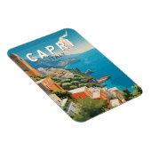 Capri Italië Reizen Kunst Vintage Magneet (Rechterzijde)
