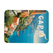 Capri Italië Reizen Kunst Vintage Magneet (Horizontaal)
