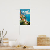 Capri Italië Reizen Kunst Vintage Poster (Keuken)