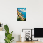 Capri Italië Reizen Kunst Vintage Poster (Thuiskantoor)