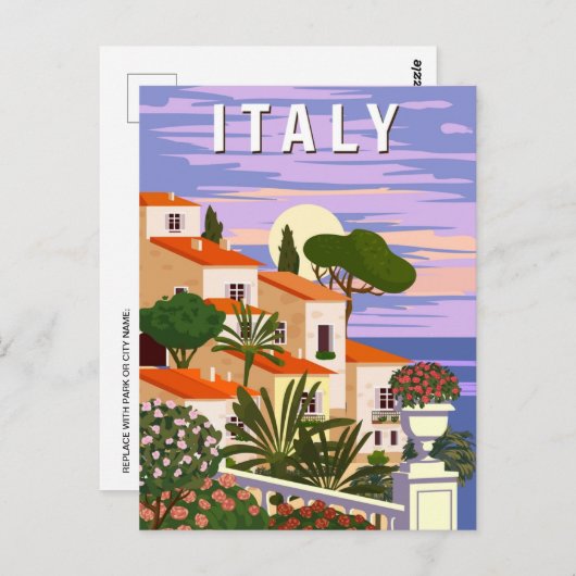  Capri Italië Reizen Sorrento Napels toerisme Briefkaart (Voorkant / Achterkant)