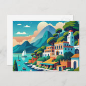 Capri Italië Reizen  Stylist Briefkaart (Voorkant / Achterkant)