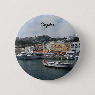 Capri, Italië Ronde Button 5,7 Cm