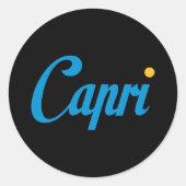 CAPRI Italië Ronde Sticker (Voorkant)