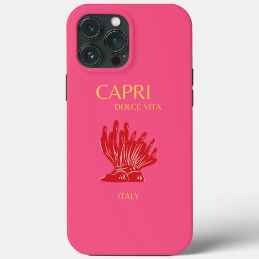 Capri, Italië, roze Case-Mate iPhone Case (Achterkant)