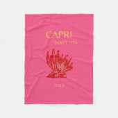 Capri, Italië, roze Fleece Deken (Voorkant)