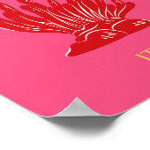 Capri, Italië, roze Poster (Hoek)