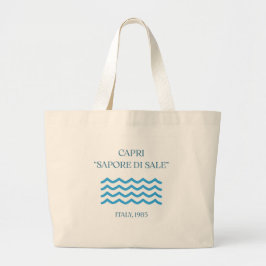 Capri Italië Sapore di Sale Vintage Zomer Tote Tas