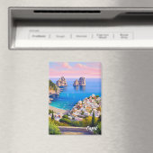 Capri Italië Schilderen Magneet (Insitu (Vaatwasser))