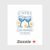 Capri Italië Sticker (Vel)