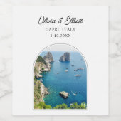Capri Italië Trouw Wijnlabel Wijn Etiket (Enkel label)