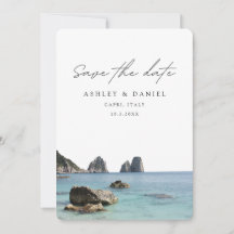 Capri Italië Trouwkaart Save the Date