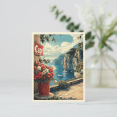 Capri, Italië Vintage Briefkaart (Staand voorkant)