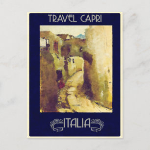 Capri, Italië Vintage Travel Briefkaart
