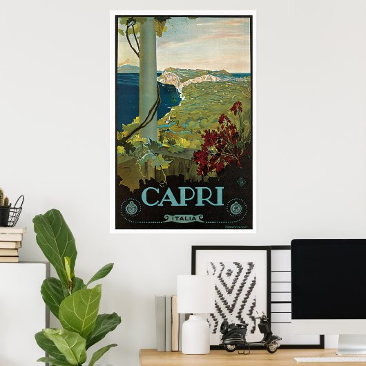 Capri Italië Vintage Travel Poster (Thuiskantoor)