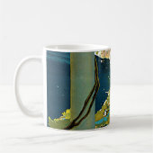 Capri, Italië, Vintage Travel Poster Art Italia Koffiemok (Links)