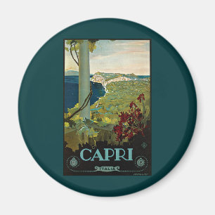 Capri, Italië, Vintage Travel Poster Art Italia Magneet