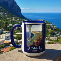 Capri, Italië Vintage Travel Toerisme