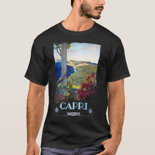 Capri, Italië Vintage Travel Toerisme T-shirt