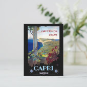 Capri, Italië Vintage Travel Tourism Briefkaart (Staand voorkant)