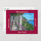 Capri, Italië Vrolijk Kerstfeest Briefkaart (Voorkant / Achterkant)