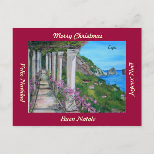 Capri, Italië Vrolijk Kerstfeest Briefkaart