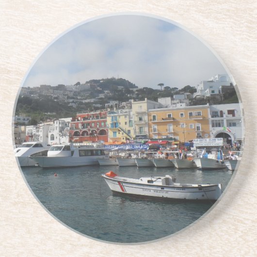 Capri, Italië Zandsteen Onderzetter (Voorkant)